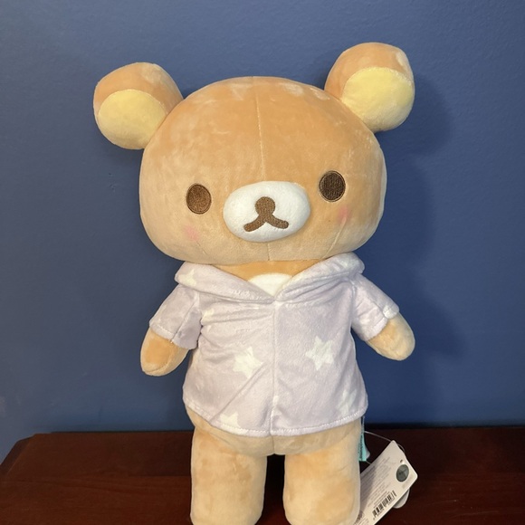 NWT 15” Rilakkuma Standing Pajama Party plush - Picture 1 of 2